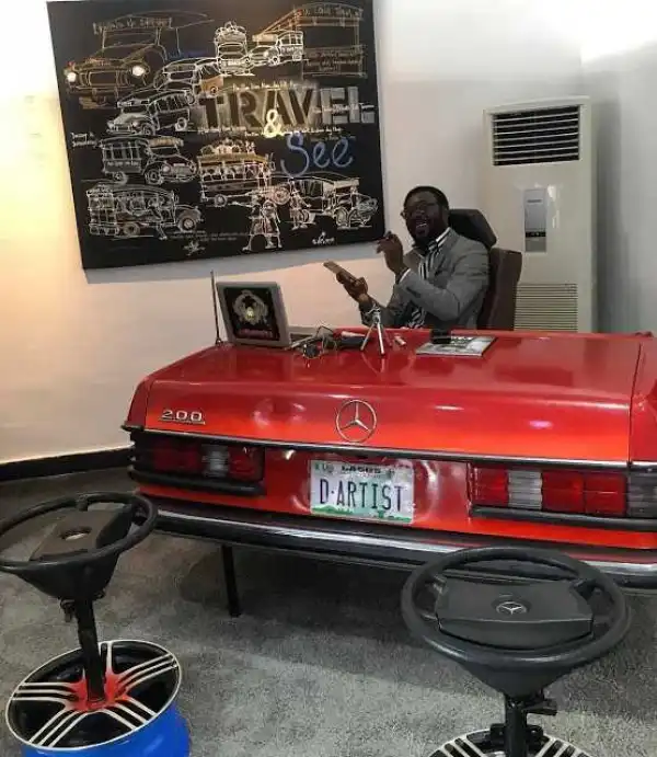 Lol?? Automated, Check Out These Customized Mercedes Benz Office Desk & Seats